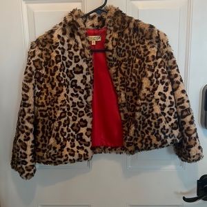 Vera Wang Leopard Print 1/2 jacket